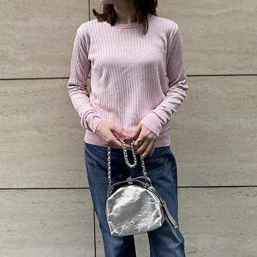 C.T.plage×eclat【別注】シルクカシミヤクルーネックニット￥20,900