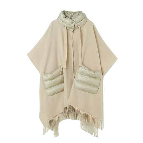 HERNOダウン使いカシミヤ混ケープ￥209,000