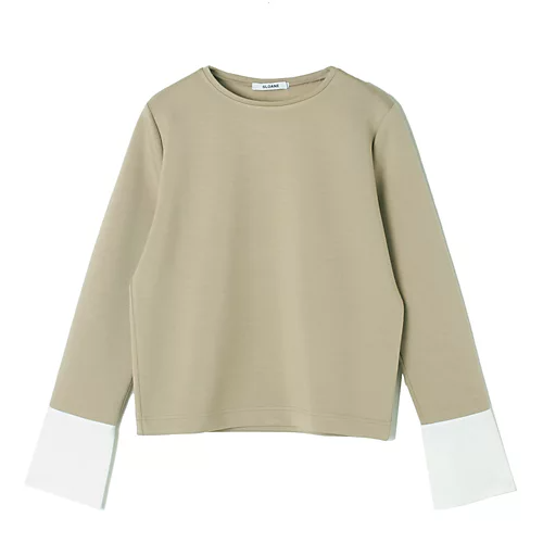 SLOANE×eclat【宮崎桃代さん別注】カフスつきダンボールプルオーバー¥22,000