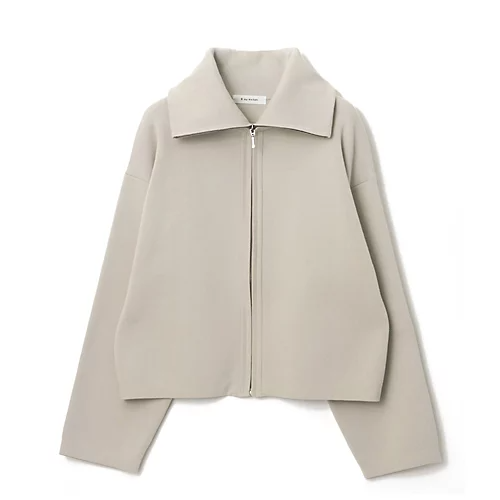 E by eclatビッグカラーニットブルゾン￥18,700