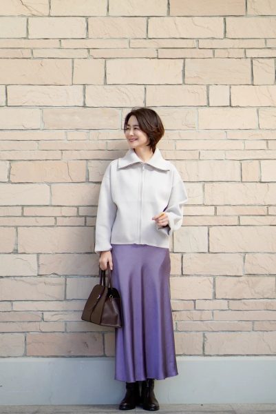 【エクラ 華組 佐藤綾子さん】【春に向けて】羽織るだけで整う!E by eclat 大人の上品ブルゾン着回し3style