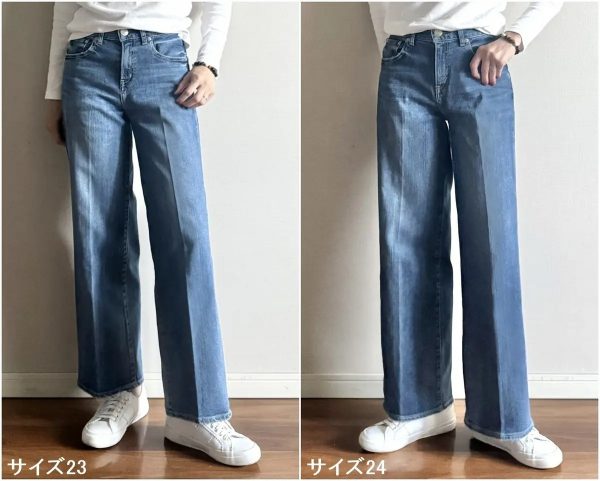 【エクラ 華組 細谷奈弓さん】RED CARD TOKYO×eclat【村山佳世子さん別注】35th Anniversary Wide コラボデニム ~ Vol.1 試着&スタイリング提案編~