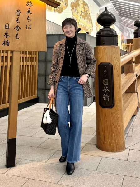  【エクラ 華組　細谷奈弓さん】RED CARD TOKYO×eclat【村山佳世子さん別注】35th Anniversary Wide コラボデニム ～ Vol.2 お出かけ編～