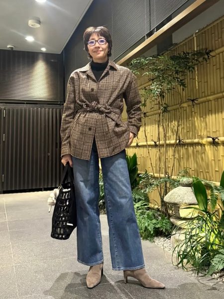  【エクラ 華組　細谷奈弓さん】RED CARD TOKYO×eclat【村山佳世子さん別注】35th Anniversary Wide コラボデニム ～ Vol.2 お出かけ編～