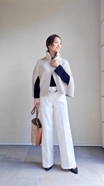 【エクラ 華組 大岩三智子さん】RED CARD TOKYO×eclatで見つけた！ 大人の白デニムコーデ3選