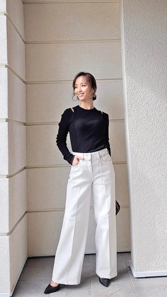 【エクラ 華組 大岩三智子さん】RED CARD TOKYO×eclatで見つけた！ 大人の白デニムコーデ3選