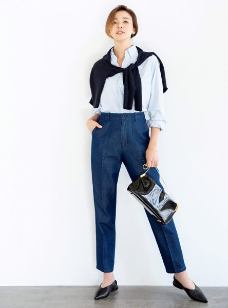 【40代・ 50代 パンツ】大人気「大人ベイカーパンツ」に新型ワイドが登場！éclat2026年4月号特集