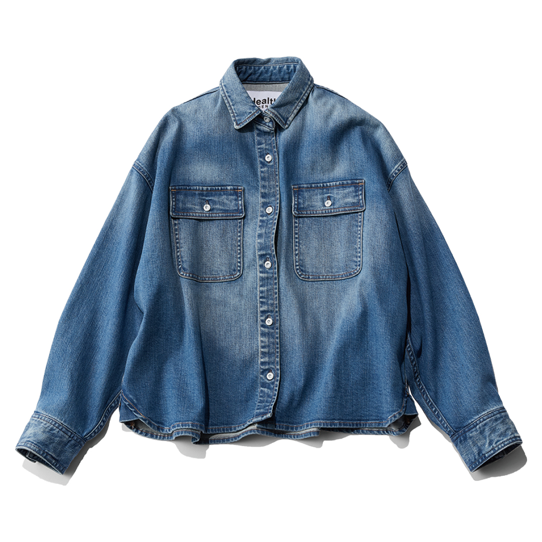 ヘルシーデニムのAlmond Milk デニムシャツ