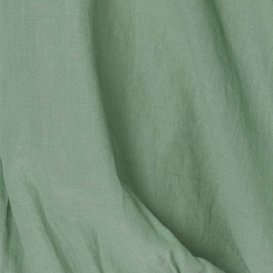 デボーションツインズのWILLOW パフスリーブギャザーブラウス Fabric texture