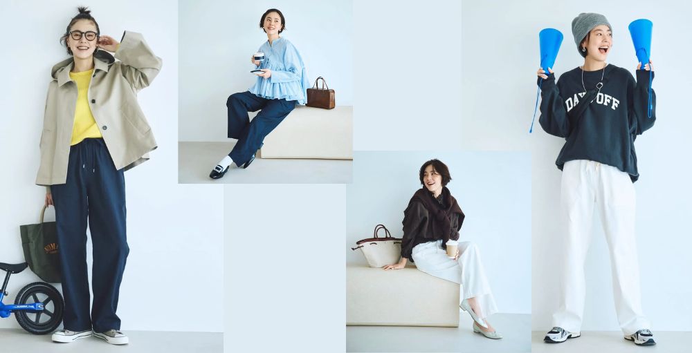 みんなに似合うと評判です！「多機能ザ・エブリバディパンツ」はきれいめ・カジュアル、どちらのシーンでも活躍間違いなし‼#LEEマルシェ#12closet