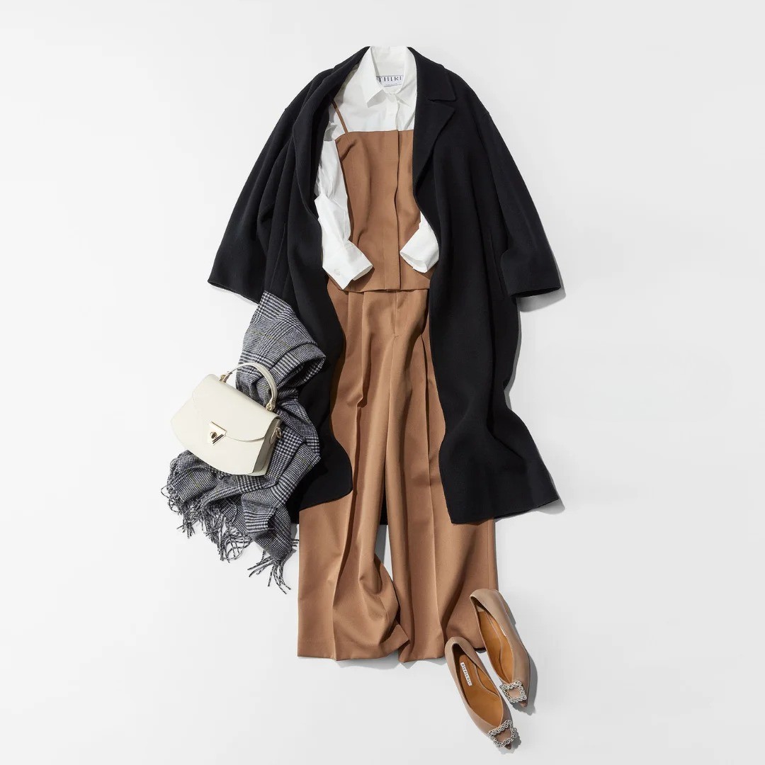 明日何着る?最低気温0度・最高気温10度『素材と色で春を先取りコーデ4選』【40代ファッション】