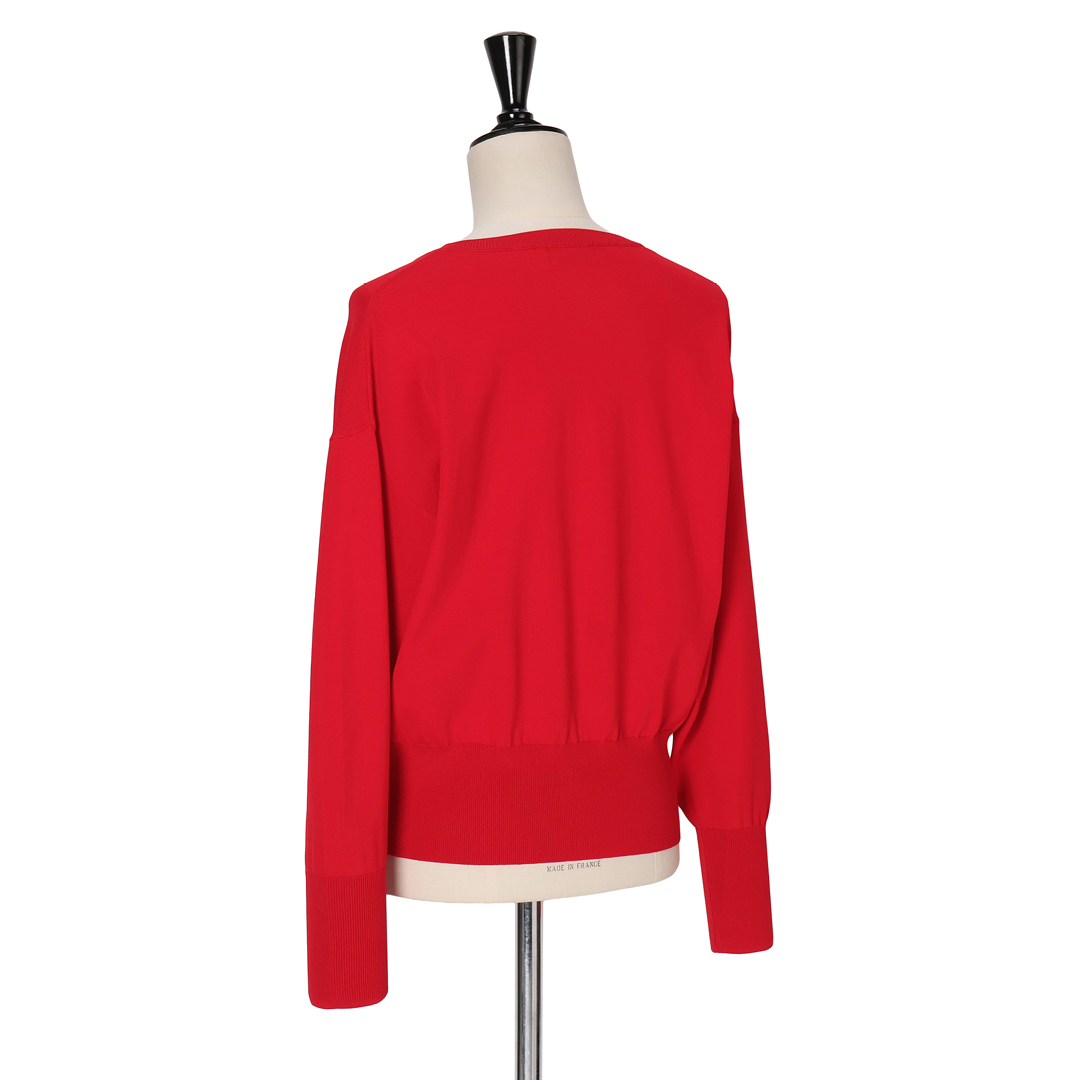 エムセブンデイズの【加藤かすみさんコラボ】【洗える】着映えアンサンブルニットサブカット