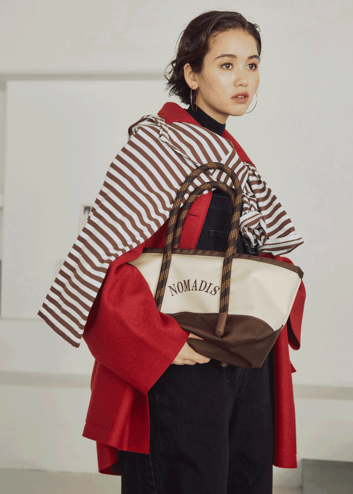 【NOMADIS】旬ブラウン攻略は、バイカラートートなら簡単です！ | GOOD THINGS Vol.99