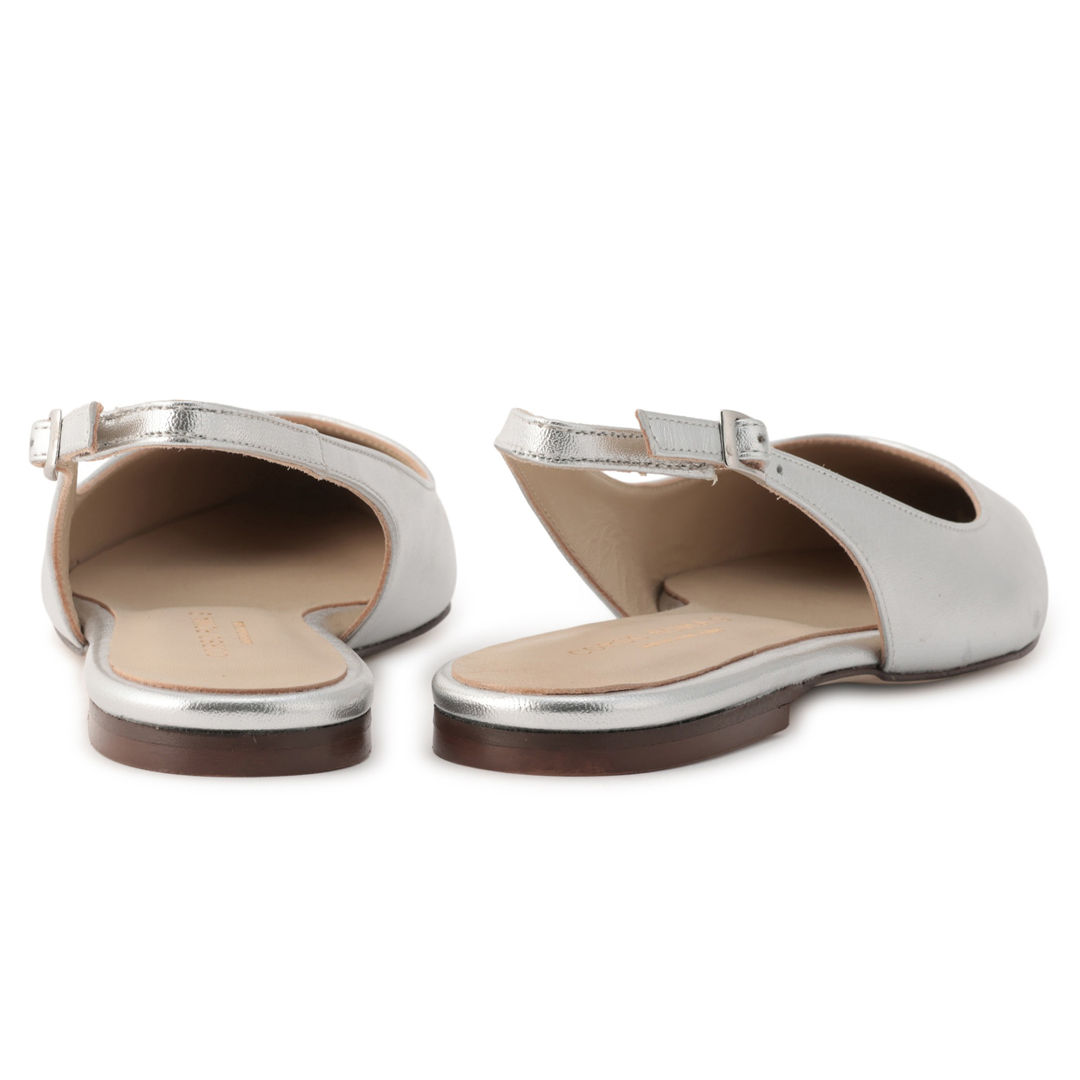 コルソローマ ノーヴェのスリングバック ポインテッドトゥ ストラップシューズ close up!3