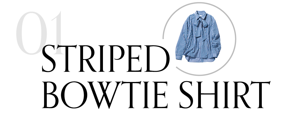 01 STRIPED BOWTIE SHIRT