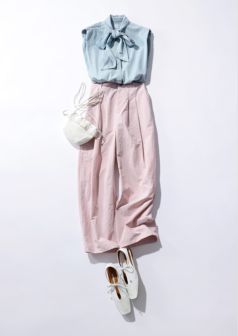 春色トレンドカラー投入でコーデをスウィッチング♡