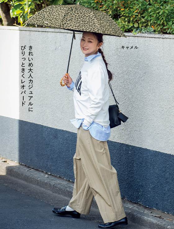 MACKINTOSH PHILOSOPHY 〈マッキントッシュ フィロソフィー〉【雅姫さんコラボ】レオパード柄晴雨兼用折りたたみ傘