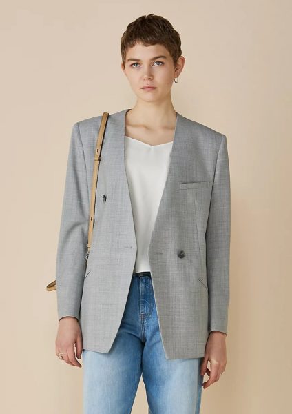 AKIRANAKAHeather side slit jacket￥104,500