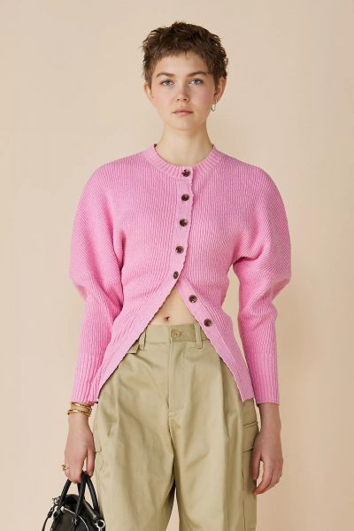 AKIRANAKAGreer crew neck knit cardigan¥49,500