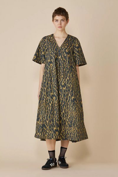 GANNIPrinted Stretch Cotton A－line Long Dress￥51,700