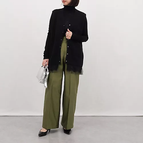 E by eclatRoom no.8 for E by eclat チュールレースニットジレ￥23,100