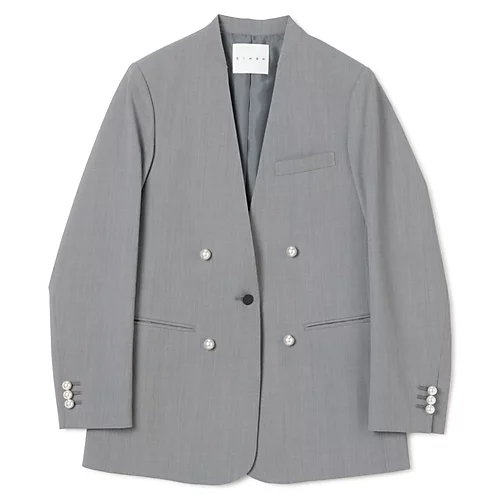 CINOH【HPS別注】 パールボタン ノーカラージャケット¥61,600