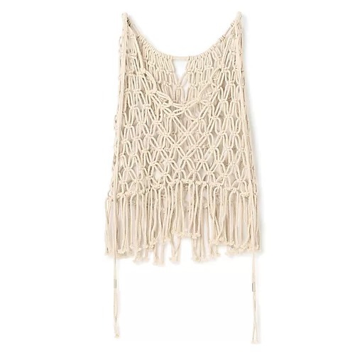 uncraveマクラメニット 2WAYキャミソール￥24,200