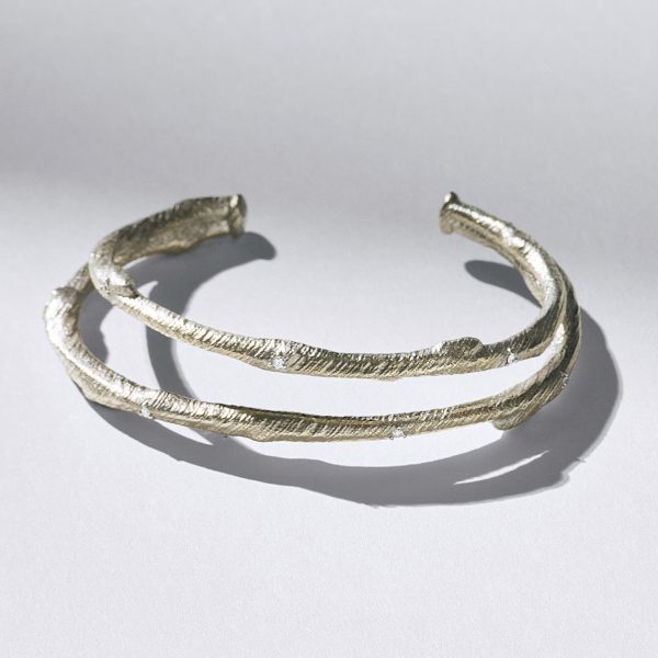 Bon Magique×eclat【別注】2連ダイヤ入りバングルS￥88,000