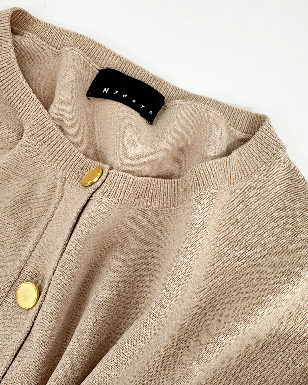 M7days【加藤かすみさんコラボ】【洗える】着映えアンサンブルニット