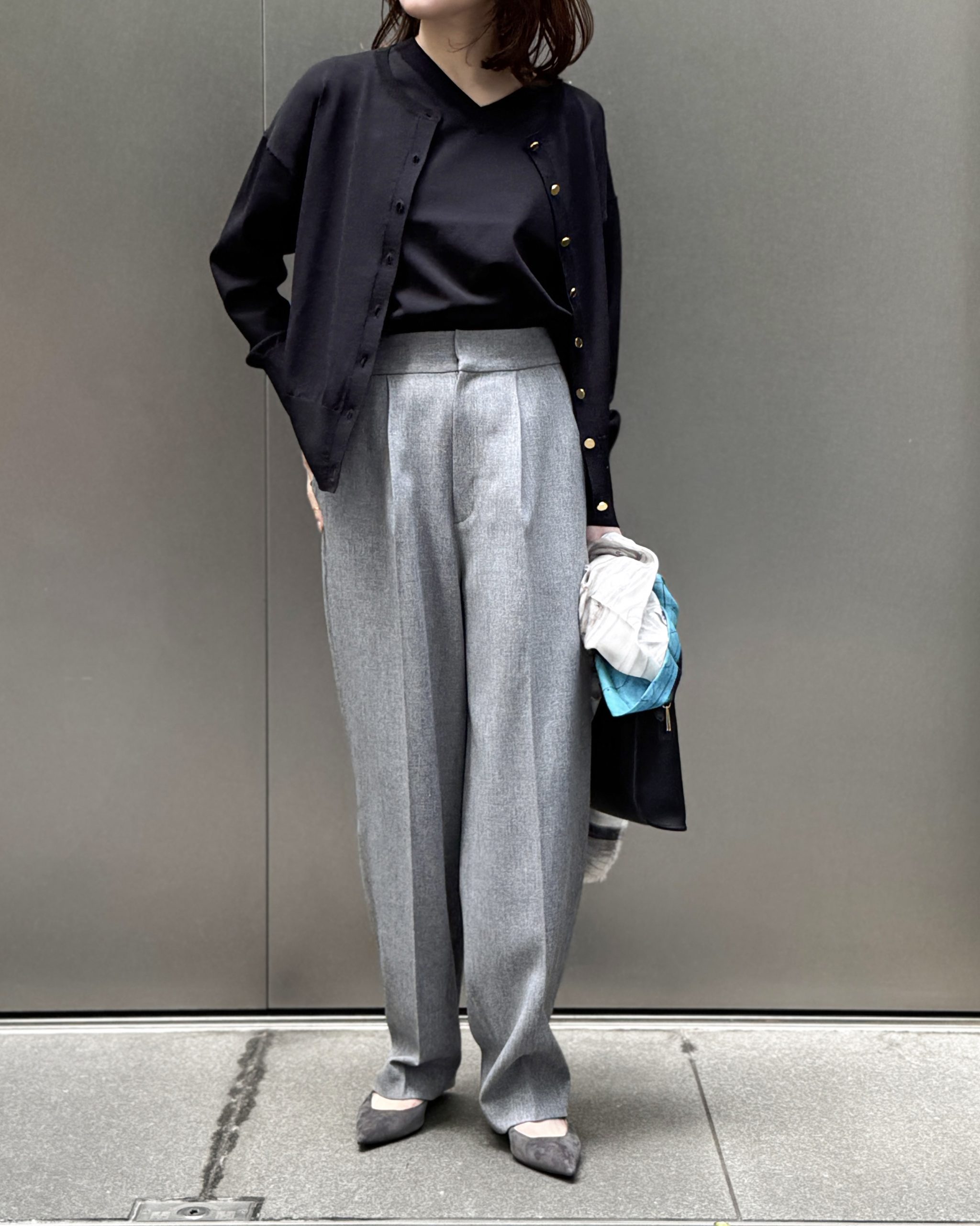 M7days【加藤かすみさんコラボ】【洗える】着映えアンサンブルニット