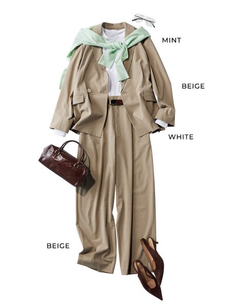 きれいめフェミニンな大人のための着回しワードローブ　Marisol5月号2026年特集