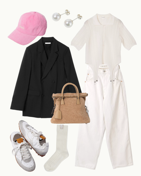 異素材を重ねて作る、注目の「オールホワイトスタイル」