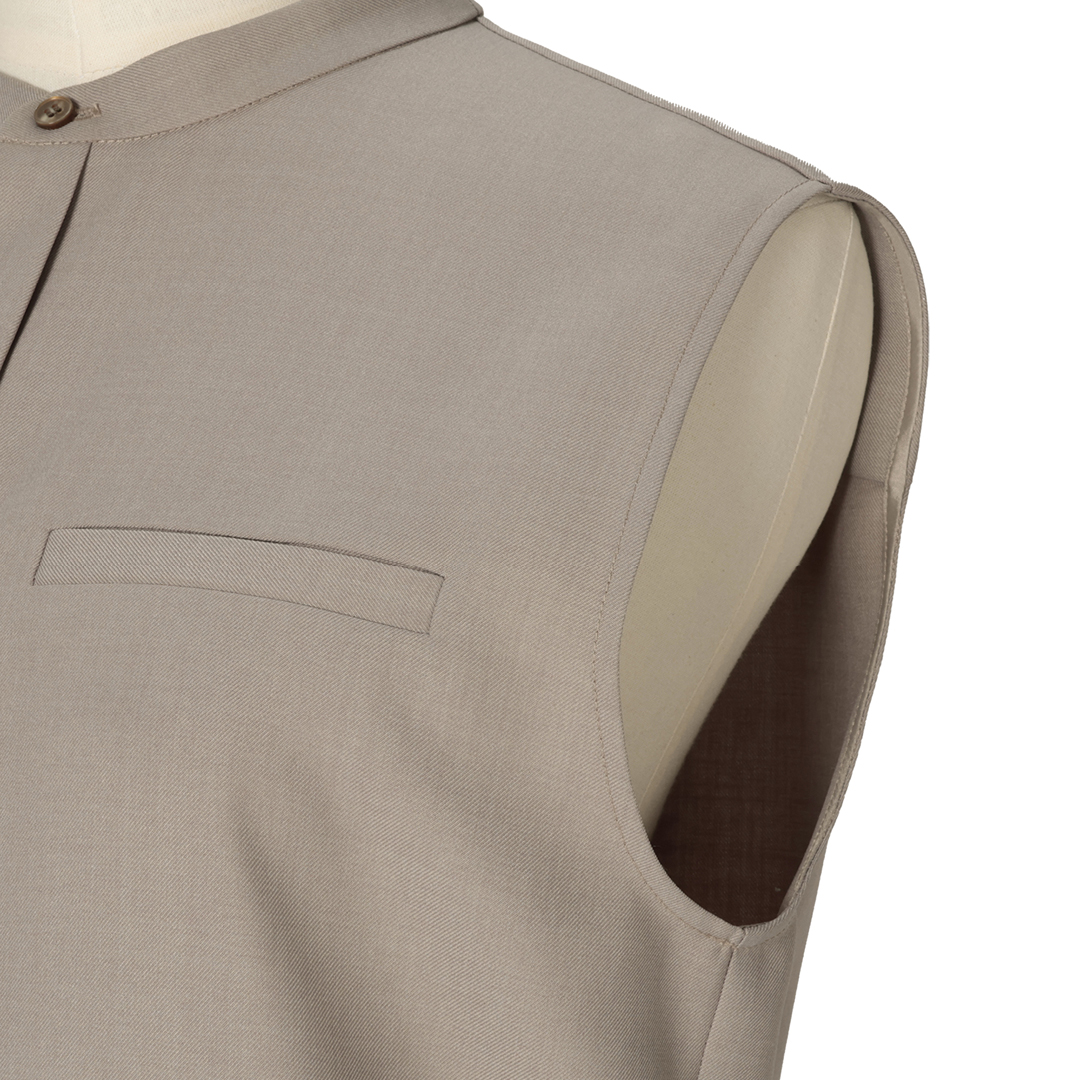 エムセブンデイズの【洗える】腰高オールインワン Fabric texture