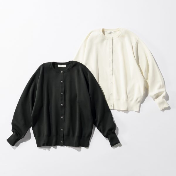 E by eclatミラノリブスナップカーディガン￥19,800