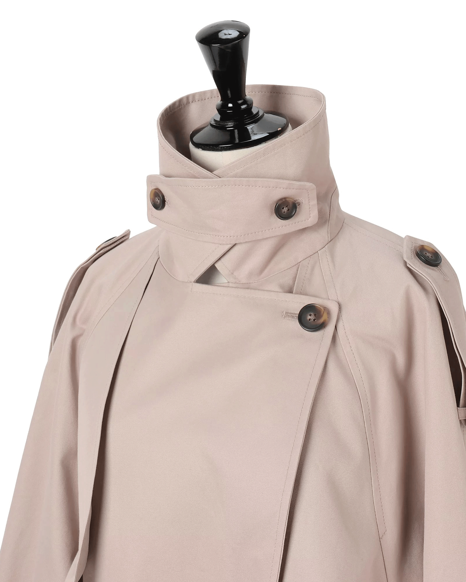 suadeo【神山まりあさんコラボ】コンパクトショートトレンチ