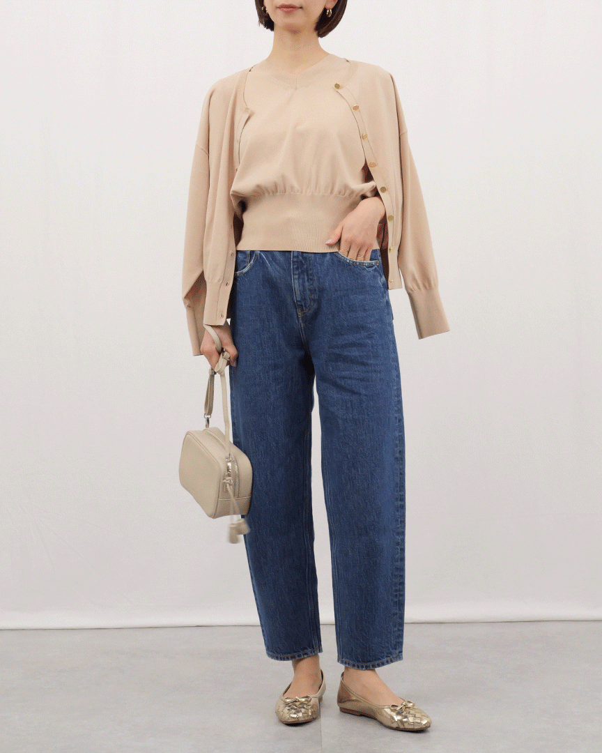 M7days【加藤かすみさんコラボ】【洗える】着映えアンサンブルニット