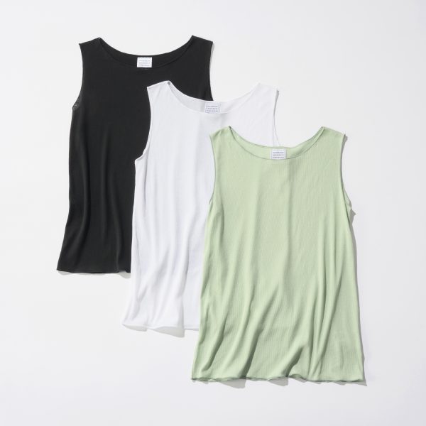 【40代・50代 ファッション 】初登場！GGGのスーパーファインリブカーディガン＆タンクトップéclat premium 2026年5月号特集