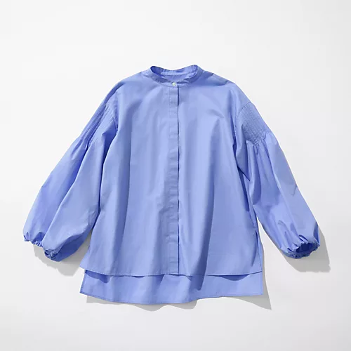 E by eclat袖ピンタックボリュームブラウス￥19,800