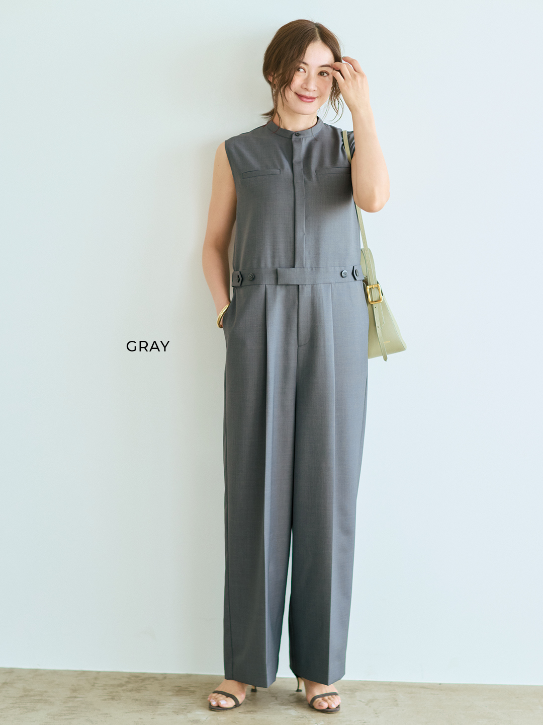 エムセブンデイズの【洗える】腰高オールインワンコーデ2