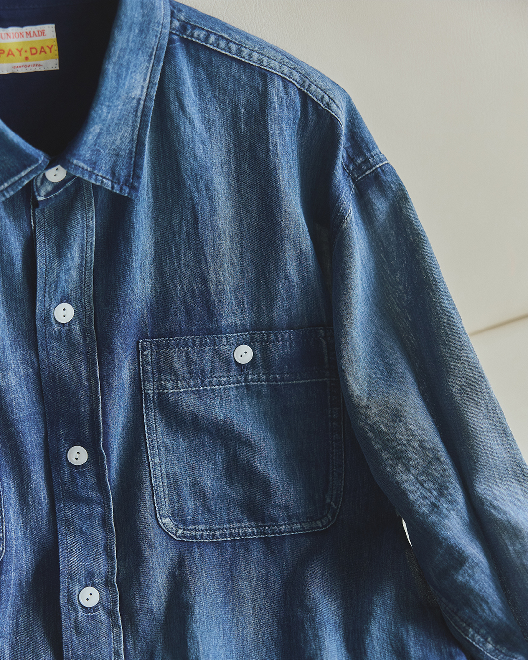 suadeo【suadeo別注】PAYDAYインディゴシアーシャツ