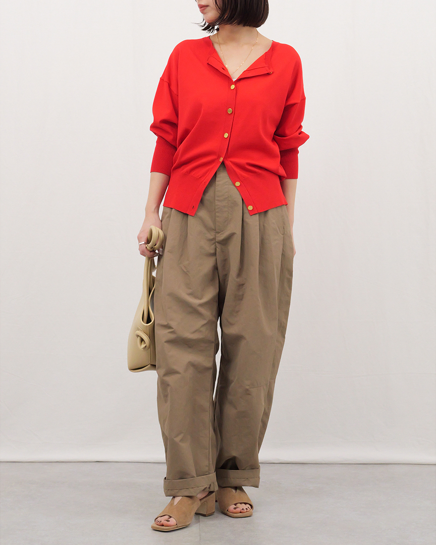 M7days【加藤かすみさんコラボ】【洗える】着映えアンサンブルニット