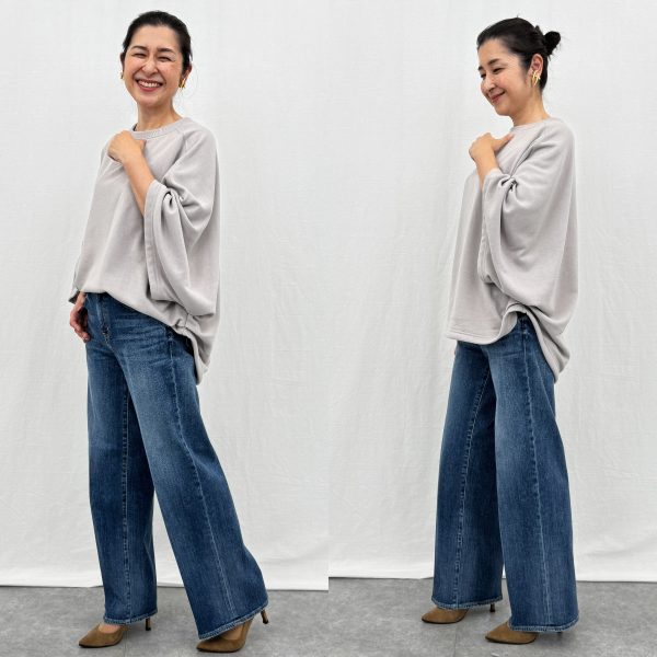 COGTHEBIGSMOKE コグ ザ ビッグスモークNANCY TOP／リラクシー裾タックスウェット￥24,200（税込）