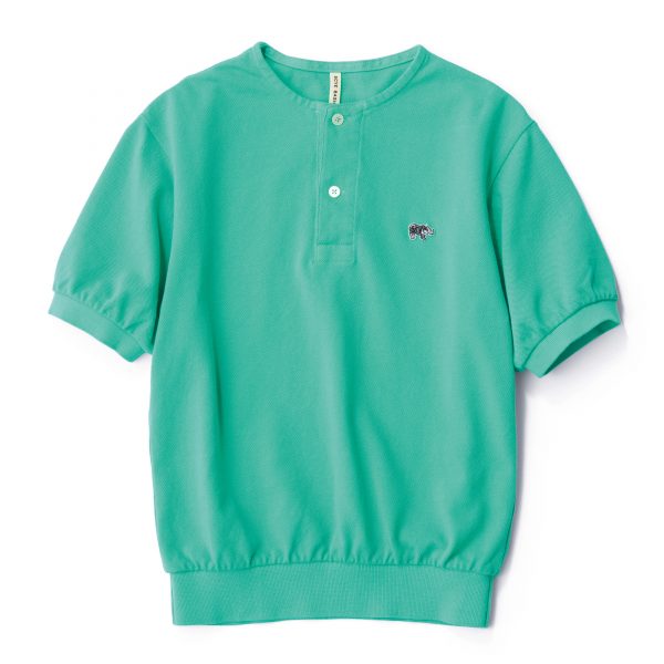 Scye×eclat【宮崎桃代さん別注】ヘンリーネックポロ