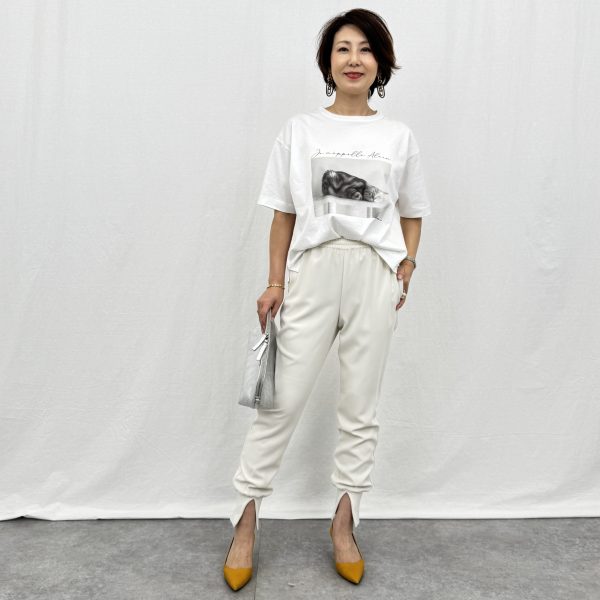 今売れている理由あり【50代 Tシャツ】猫モチーフが人気の「Alain CAT Tシャツ」6コーデ