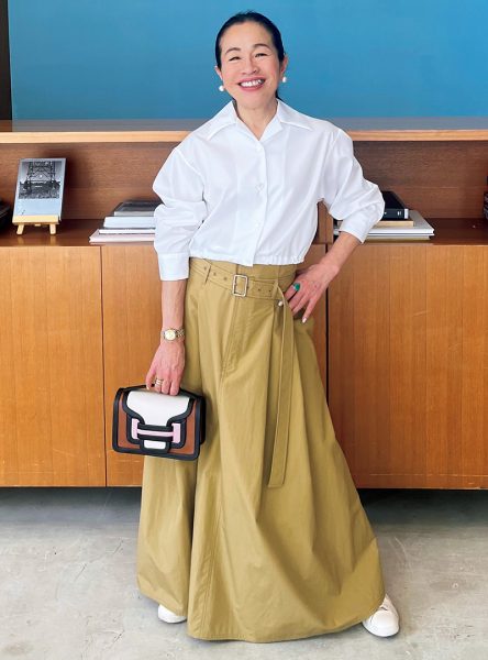 150cmエディター 宮崎桃代のシャキッとカジュアル éclat2026年5月号特集