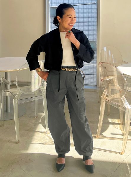 150cmエディター 宮崎桃代のシャキッとカジュアル éclat2026年5月号特集