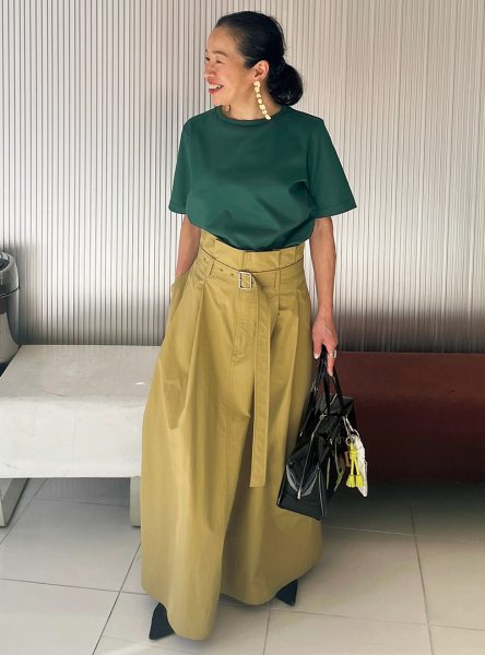 150cmエディター 宮崎桃代のシャキッとカジュアル éclat2026年5月号特集