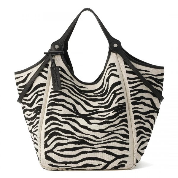マルコマージ ゼブラ柄 ハンドル2WAYバッグ