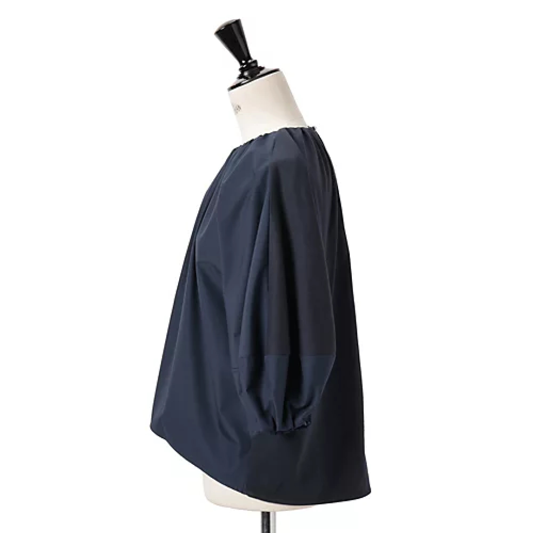 エムセブンデイズの【洗える】布帛ドッキングTシャツ Detail2