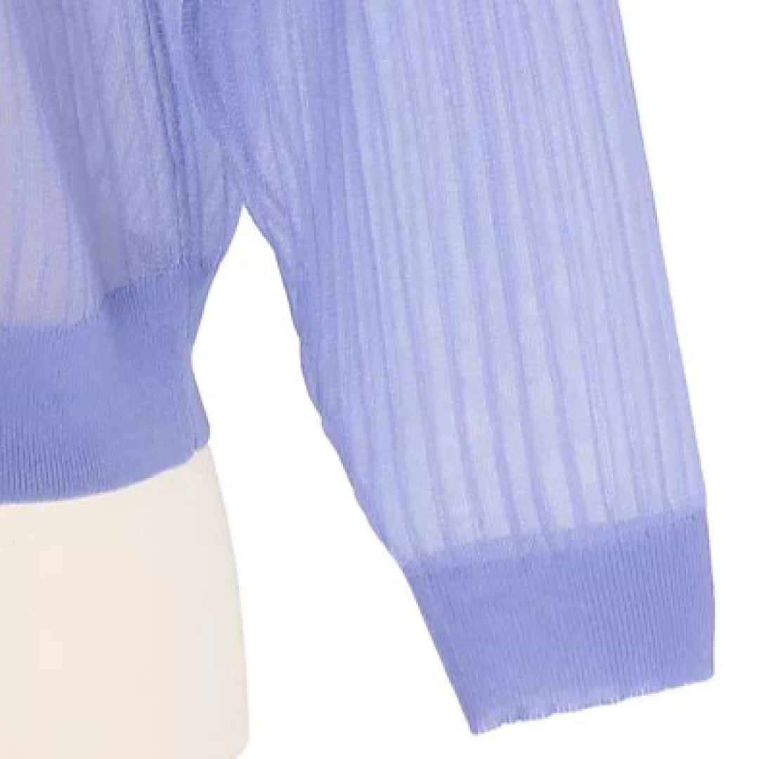 エムセブンデイズの【洗える】ワイドリブシアーカーディガン Fabric texture